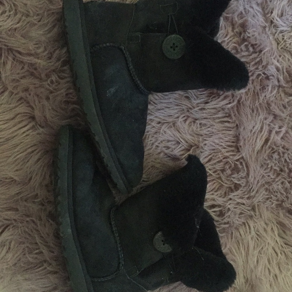 Black expensive ugg boots
